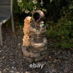 Cascading Outdoor Water Feature Electric Garden Fountain