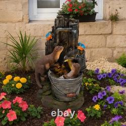 Cascading Outdoor Water Feature Electric Garden Fountain