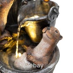 Cascading Outdoor Water Feature Electric Garden Fountain