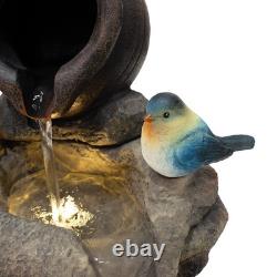 Cascading Outdoor Water Feature Electric Garden Fountain