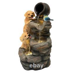 Cascading Outdoor Water Feature Electric Garden Fountain