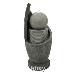 Cascading Outdoor Water Feature Electric Garden Fountain Cement