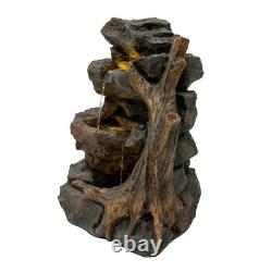 Cascading Outdoor Water Feature Electric Garden Fountain Cement