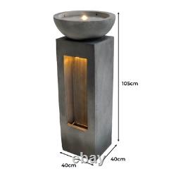 Cascading Outdoor Water Feature Electric Garden Fountain Cement