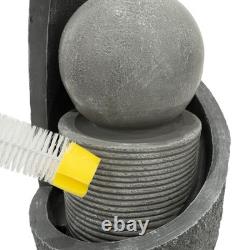 Cascading Outdoor Water Feature Electric Garden Fountain Cement