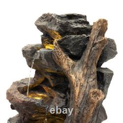 Cascading Outdoor Water Feature Electric Garden Fountain Cement