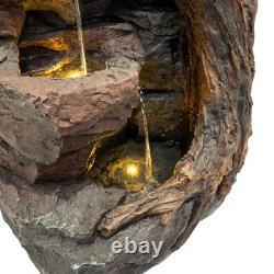 Cascading Outdoor Water Feature Electric Garden Fountain Cement