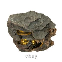 Cascading Outdoor Water Feature Electric Garden Fountain Cement