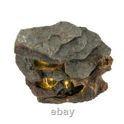 Cascading Outdoor Water Feature Electric Garden Fountain Cement