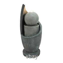 Cascading Outdoor Water Feature Electric Garden Fountain Cement