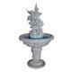 Cascading Waterfall Winged Fairy Angelic Water Feature Garden Pedestal Fountain