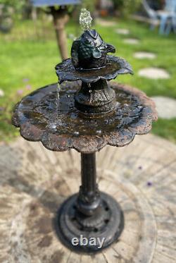 Cast iron garden fish water feature water fountain with new pump