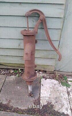 Cast iron water well cows tail pump garden feature ornament pond fountain