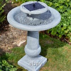Chatsworth Solar Water Feature Garden Fountain Cascade Stone Effect Decoration