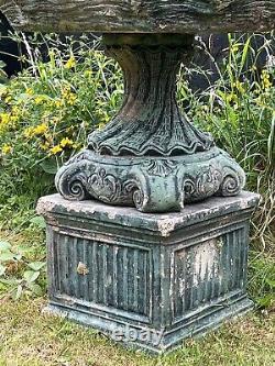 Classical Cherub Boy With Water Spouting Fish Garden Water Fountain Centrepiece