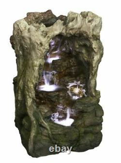 Compact Glengarry Woodland Garden Water Feature, Solar Powered Outdoor Fountain