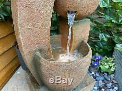 Companion Contemporary Garden Water Feature, Outdoor Fountain Great Value