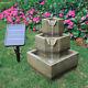 Contemporary Water Feature Electric/solar Powered Statue Fountain Lights Garden