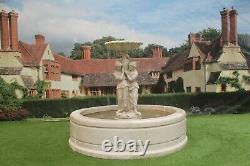 Contempory Tate Pool Surround, Maidens Statue Stone Garden Water Fountain Feature