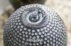 Dapple Cascade Water Feature, LED Light NDD Grey Concrete Garden Fountain Ball