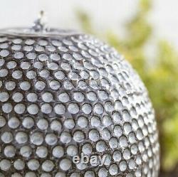 Dapple Cascade Water Feature, LED Light New Grey Concrete Garden Fountain Ball