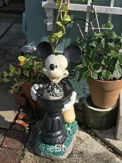 Disney 25 3/4 Mickey Mouse Garden Water Fountain Lawn Indoor Outdoor Decor