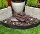 Drilled 4 Stack Paddle Stone Garden Water Feature, Outdoor Fountain Great Value