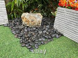 Drilled Natural Boulder 11 Garden Water Feature, Outdoor Fountain Great Value