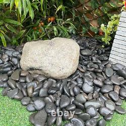 Drilled Natural Boulder 24 Garden Water Feature, Outdoor Fountain Great Value