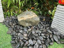 Drilled Natural Boulder 28 Garden Water Feature, Outdoor Fountain Great Value