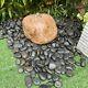 Drilled Natural Boulder 38 Garden Water Feature, Outdoor Fountain Great Value