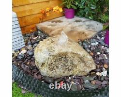 Drilled Natural Boulder 67 Garden Water Feature, Outdoor Fountain Great Value