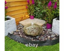 Drilled Natural Boulder 91 Garden Water Feature, Outdoor Fountain Great Value