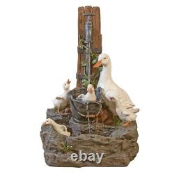 Duck Fountain Water Feature Self-Contained Mains Powered