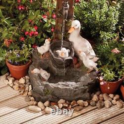 Duck Fountain Water Feature Self-Contained Mains Powered