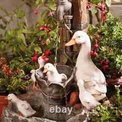 Duck Fountain Water Feature Self-Contained Mains Powered