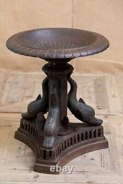 Early 20th Century Antique Cast Iron Fountain / Birdbath / Water Feature