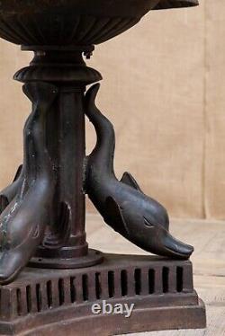 Early 20th Century Antique Cast Iron Fountain / Birdbath / Water Feature