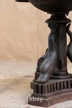 Early 20th Century Antique Cast Iron Fountain / Birdbath / Water Feature