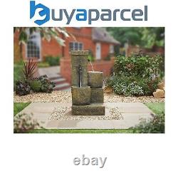 Easy Fountain Cotswold Trough LED Traditional Garden Water Feature Stone Effect