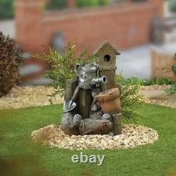 Easy Fountain Country Garden Pour LED Traditional Garden Water Feature