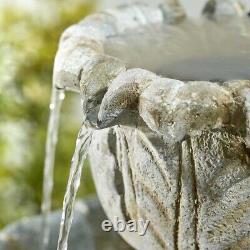 Easy Fountain Impressions Lioness Tiered Garden Water Feature Stone Effect