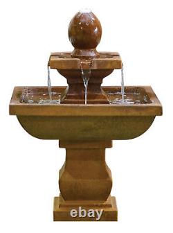 Easy Fountain Impressions Odyssey Tiered Garden Water Feature Stone Effect