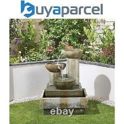 Easy Fountain Impressions Patina Bowls Tiered Garden Water Feature Stone Effect