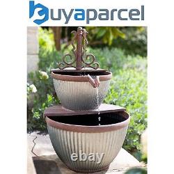 Easy Fountain Irondale Pours Traditional Garden Water Feature Stone Effect