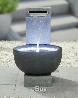 Easy Fountain Solitary Pour Garden Water Feature includes LED light(s)