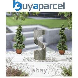 Easy Fountain Spiral Showers LED Garden Water Feature Stone Effect Modern
