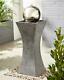 Eclipse Column Water Fountain Outdoor Garden Water Decoration Ornament Gift New