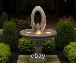 Edwardain Eye Water Fountain Stone Garden Ornament Water Feature Solar Pump
