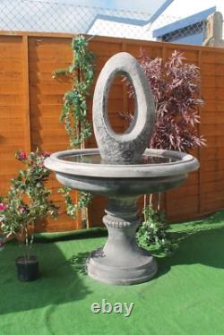 Edwardain Eye Water Fountain Stone Garden Ornament Water Feature Solar Pump